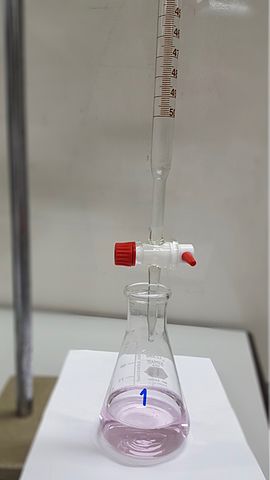 Titration equipment set up